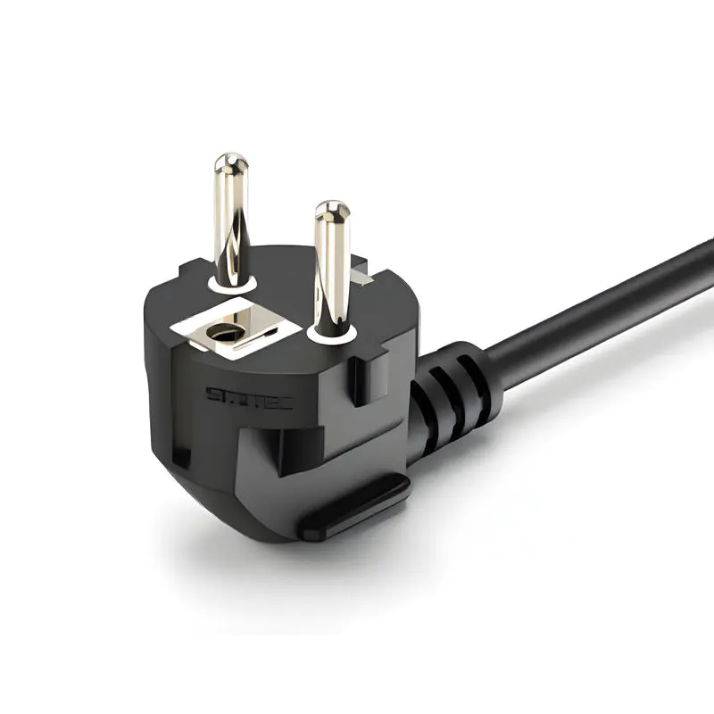 Cables de alimentación europeos de 2 y 3 polos aprobados por VDE/CE