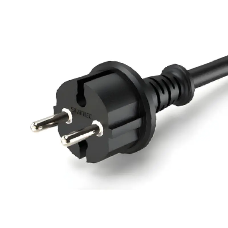 Cables de alimentación europeos de 2 y 3 polos aprobados por VDE/CE